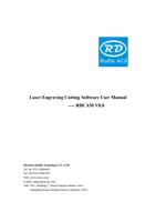 Laser Engraving Cutting Software User Manual RDCAM (Page 1 / 9) RDWorks V8 Laser Engraving Cutting Software User Manual